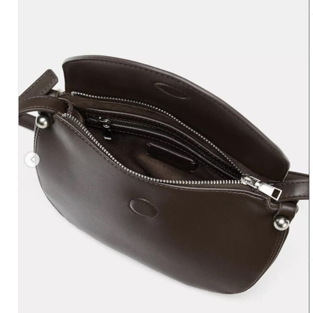 ZARA - MINI CROSSBODY BAG - Brown - Picture 4 of 4